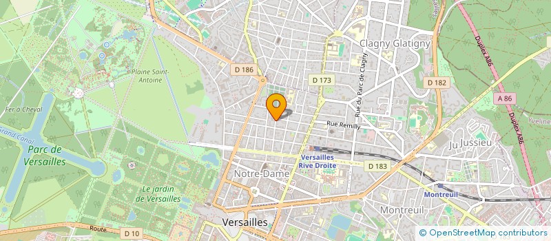 localisation de l'entreprise COARD ALFEED EDITIONS à VERSAILLES