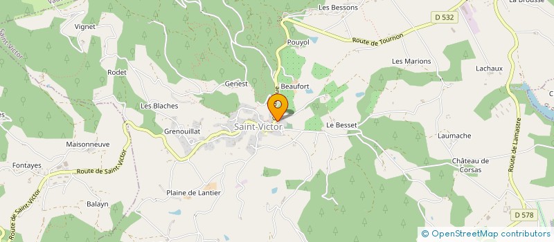 localisation de l'entreprise COAST  SAINT-VICTOR