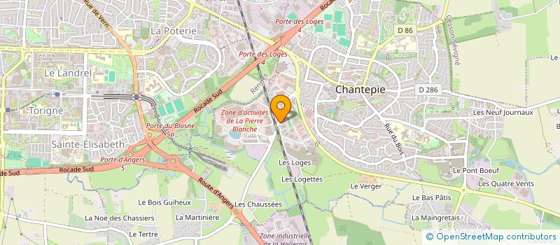 localisation de l'entreprise COAT  CHANTEPIE