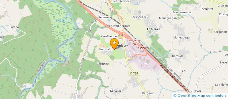 localisation de l'entreprise COAT ER MALO  REDENE