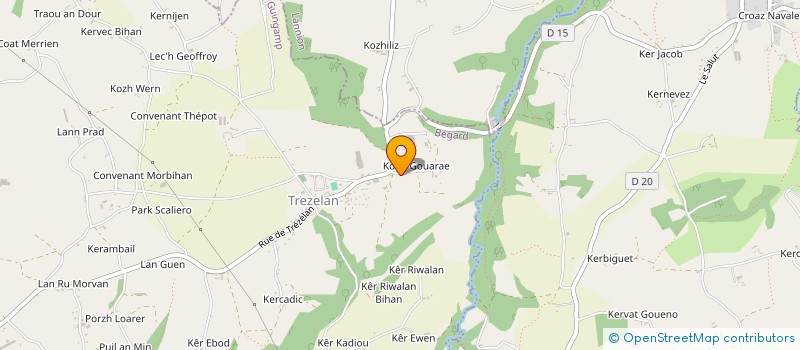 localisation de l'entreprise COAT GOURAY  BEGARD