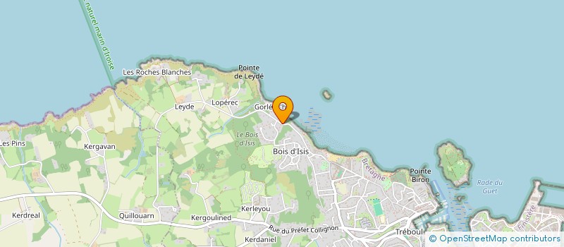 localisation de l'entreprise COAT ISIS  DOUARNENEZ