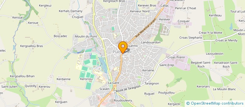 localisation de l'entreprise COAT MARIE ET KERDRAON JEANNE  PLABENNEC