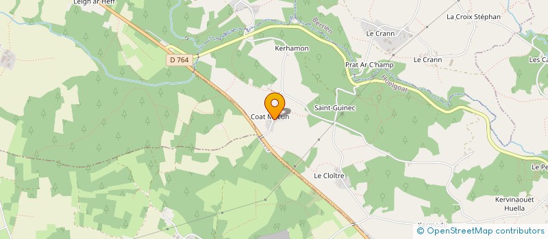 localisation de l'entreprise COAT MOCUN  HUELGOAT