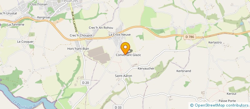 localisation de l'entreprise COATANROC'H ENERGY à PLEUMEUR-GAUTIER