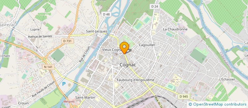localisation de l'entreprise COATES ASSURANCES à COGNAC