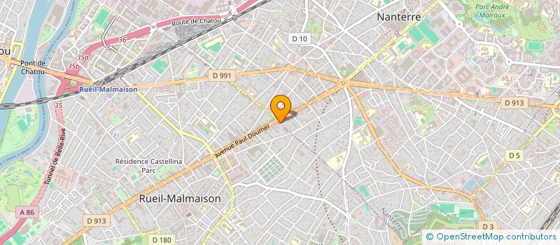 localisation de l'entreprise COATES LORILLEUX à NANTERRE