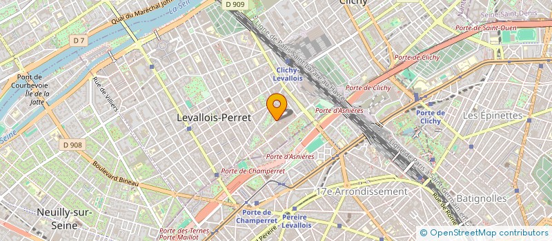 localisation de l'entreprise COATIC PRO à LEVALLOIS-PERRET