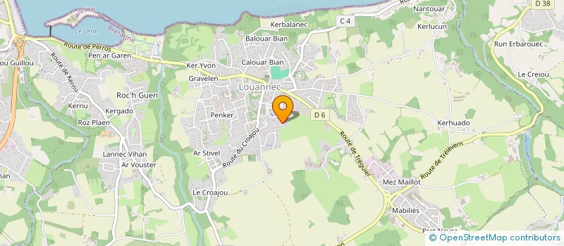 localisation de l'entreprise COATRIEUX  LOUANNEC