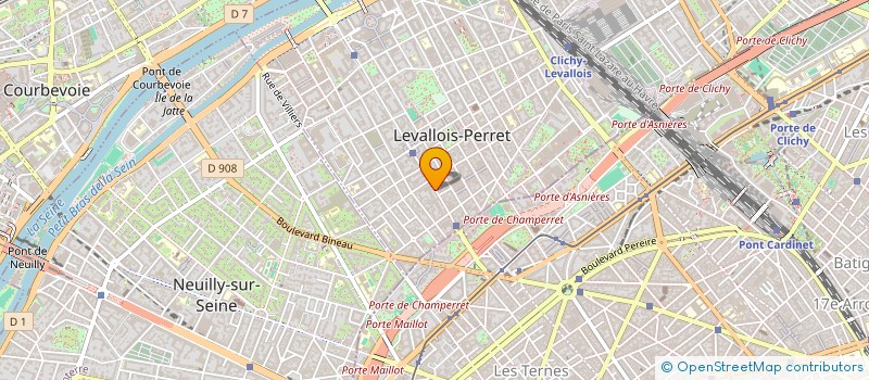 localisation de l'entreprise COB à LEVALLOIS-PERRET