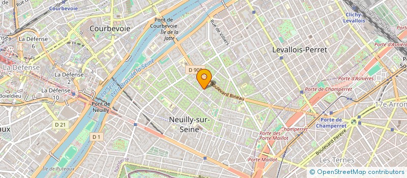 localisation de l'entreprise COB ALPHA à NEUILLY-SUR-SEINE