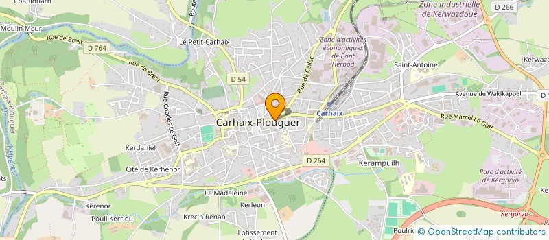 localisation de l'entreprise COB FORMATION à CARHAIX-PLOUGUER