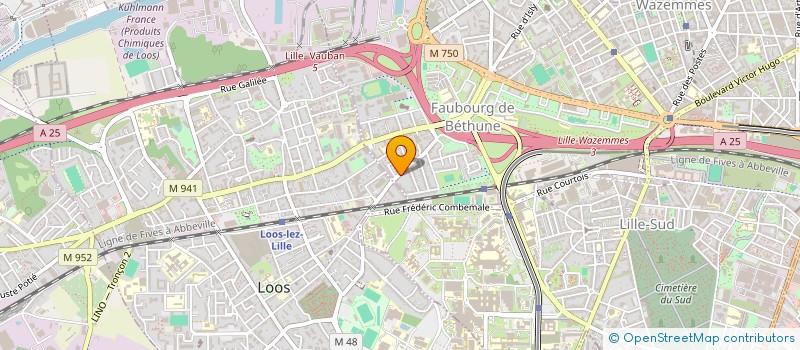 localisation de l'entreprise COBA à LILLE