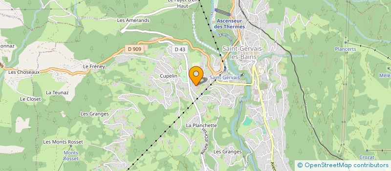 localisation de l'entreprise COBA SEIGLE SAILLARD  SAINT-GERVAIS-LES-BAINS