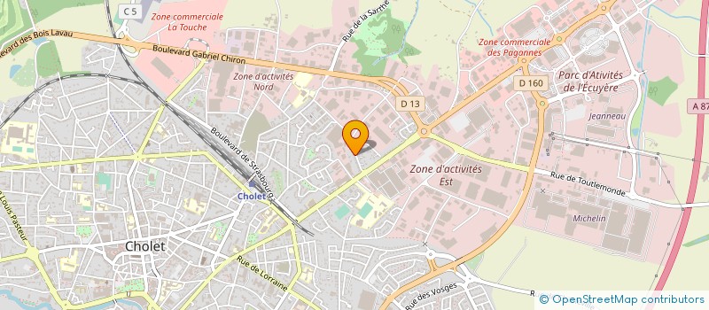 localisation de l'entreprise COBALT 60 à CHOLET