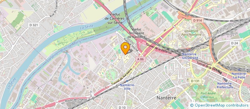 localisation de l'entreprise COBALT à NANTERRE
