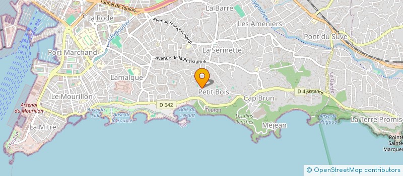 localisation de l'entreprise COBALT à TOULON