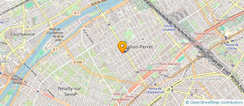 localisation de l'entreprise COBALTH à LEVALLOIS-PERRET