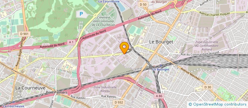 localisation de l'entreprise COBAN à LE BOURGET