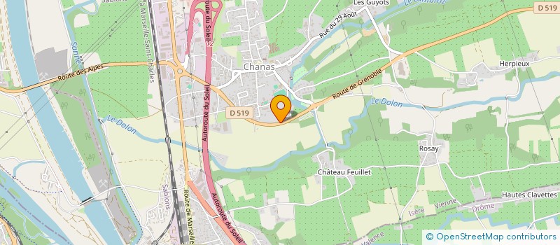 localisation de l'entreprise COBAN  CHANAS