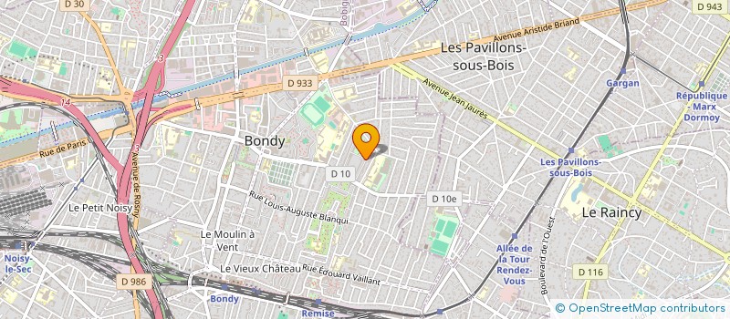 localisation de l'entreprise COBART à BONDY