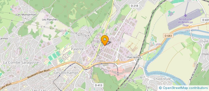 localisation de l'entreprise COBAT à THISE