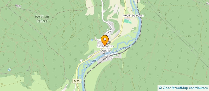 localisation de l'entreprise COBAT  GISSEY-SUR-OUCHE