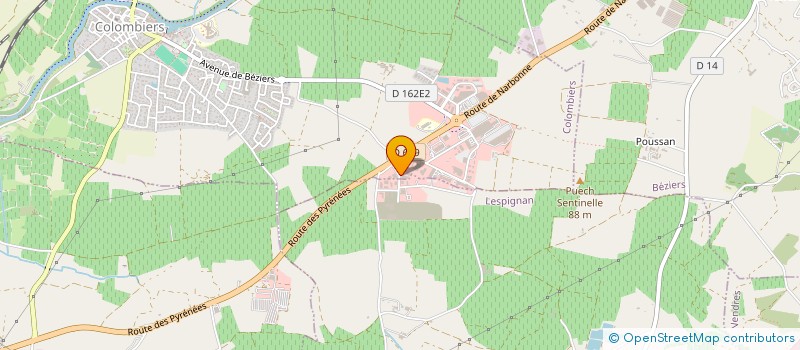 localisation de l'entreprise COBAT  COLOMBIERS