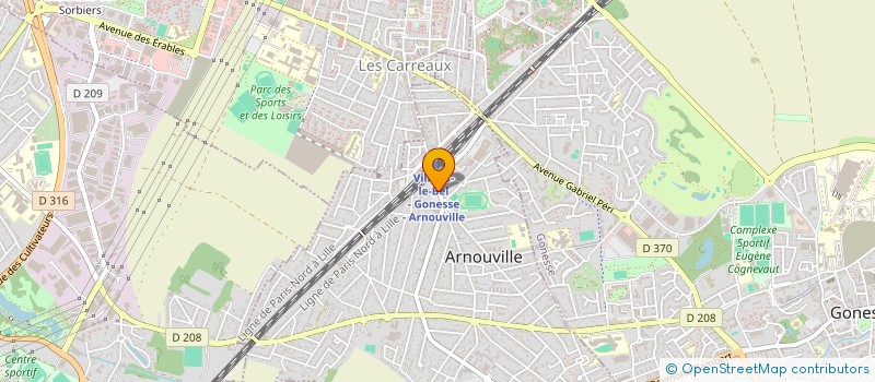 localisation de l'entreprise COBATEX à ARNOUVILLE
