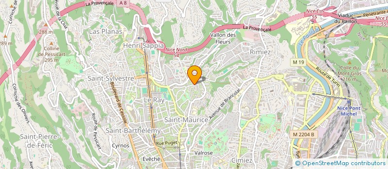 localisation de l'entreprise COBATI CONSORTIUM BATIMENT IMM à NICE