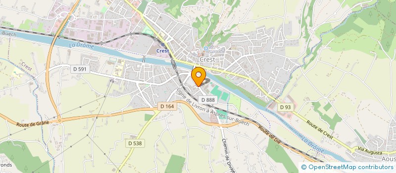 localisation de l'entreprise COBATIM  CREST