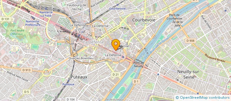 localisation de l'entreprise COBATIM à COURBEVOIE