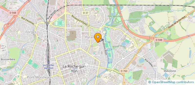 localisation de l'entreprise COBATY VENDEE à LA ROCHE-SUR-YON