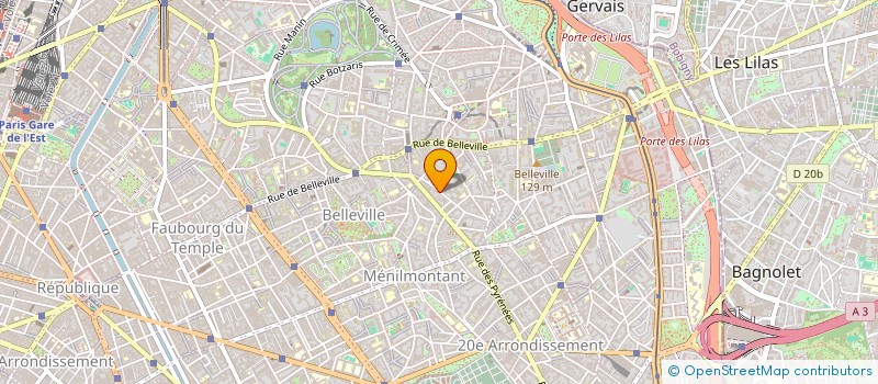 localisation de l'entreprise COBBAN  LES LILAS