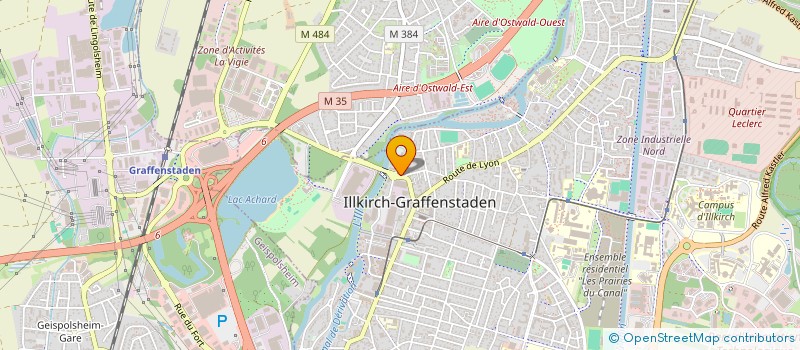 localisation de l'entreprise COBCA  ILLKIRCH GRAFFENSTADEN