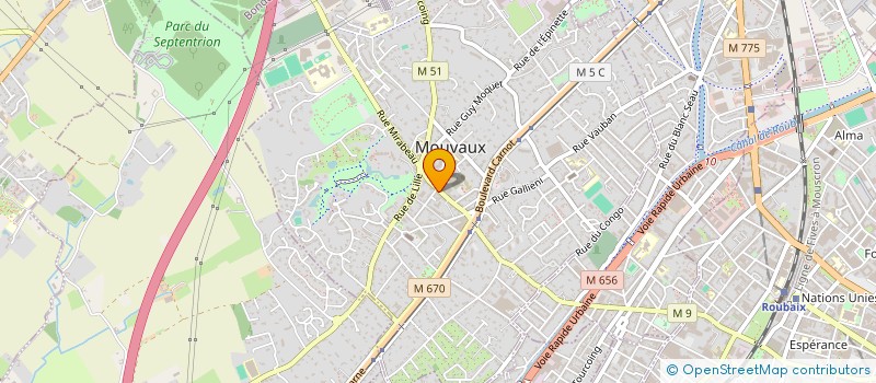 localisation de l'entreprise COBE à MOUVAUX