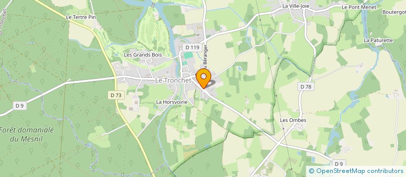 localisation de l'entreprise COBEA  LE TRONCHET