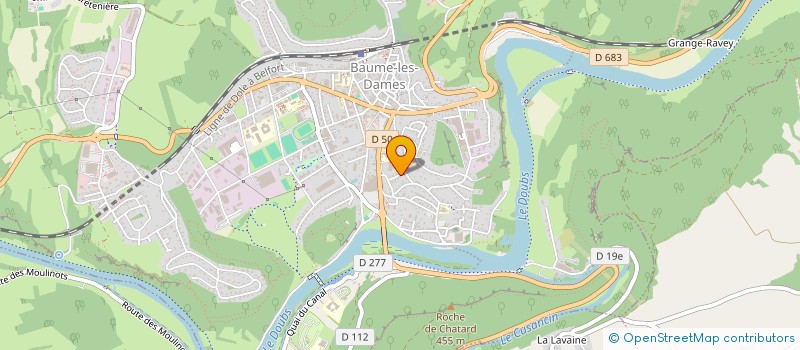 localisation de l'entreprise COBEC à BAUME-LES-DAMES