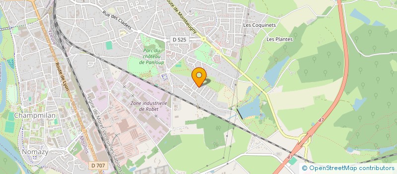 localisation de l'entreprise COBELIA à TOULON-SUR-ALLIER