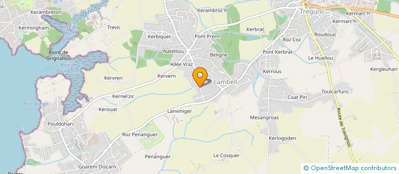 localisation de l'entreprise COBELIVE  TREGUNC