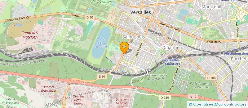 localisation de l'entreprise COBELLY à VERSAILLES