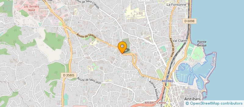 localisation de l'entreprise COBER à ANTIBES