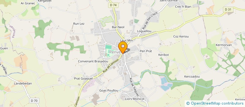 localisation de l'entreprise COBERT à PENVENAN