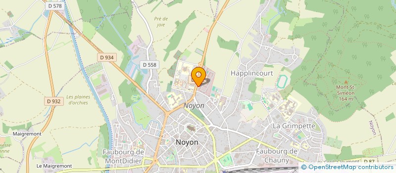 localisation de l'entreprise COBETANCHE à NOYON