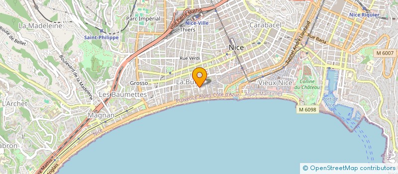 localisation de l'entreprise COBETEX à NICE