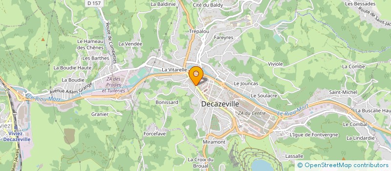 localisation de l'entreprise COBEVIA à DECAZEVILLE