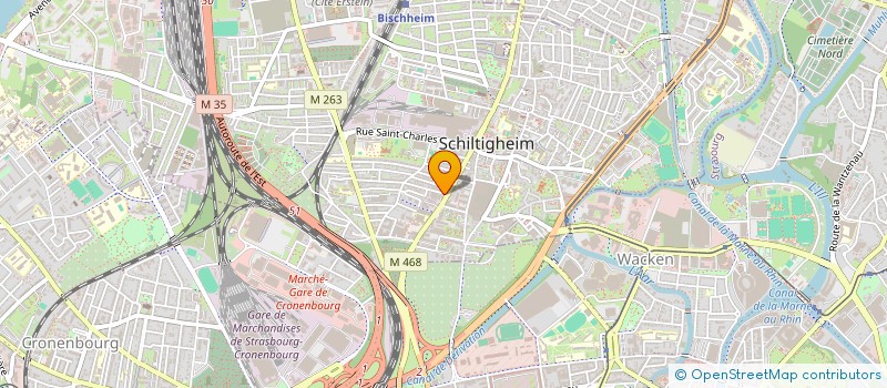 localisation de l'entreprise COBI PACK CONCEPT  SCHILTIGHEIM