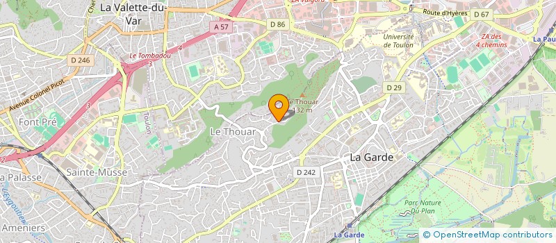 localisation de l'entreprise COBIA à LA GARDE
