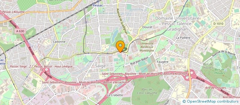 localisation de l'entreprise COBIOTEX SA à PESSAC