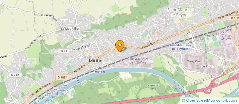 localisation de l'entreprise COBIPLANT à MIRIBEL